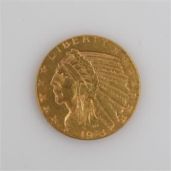 1913-S Indian Head Gold $5 Half Eagle