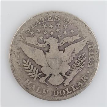 1915-S US Barber Silver Half Dollar