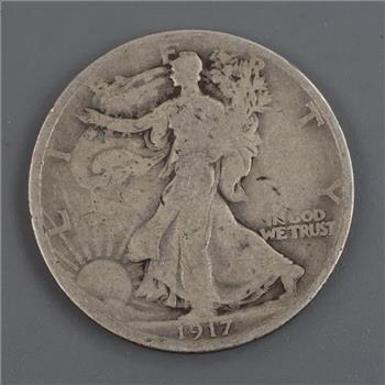 1917 Walking Liberty Silver Half Dollar