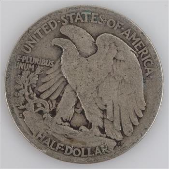 1917-S US Walking Liberty Silver Half Dollar