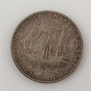1920-D Pilgrim Tercentenary Silver Half Dollar