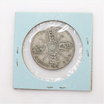 1921 Silver British One Florin Coin