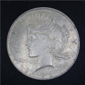 1922- D  Peace Silver Dollar