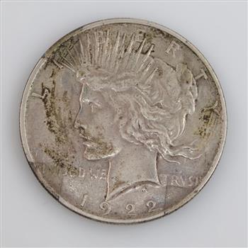 1922 Peace Silver Dollar