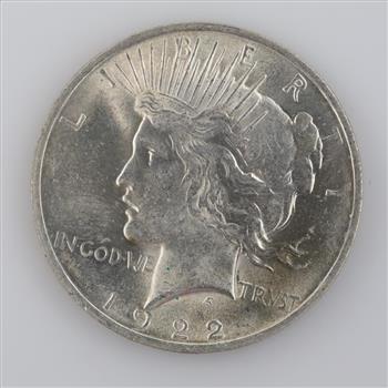 1922 Peace Silver Dollar