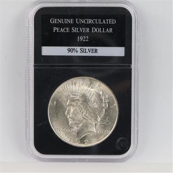 1922 US Peace Silver Dollar