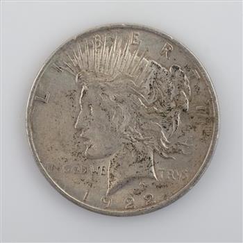 1922 US Peace Silver Dollar