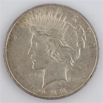 1922-D US Peace Silver Dollar