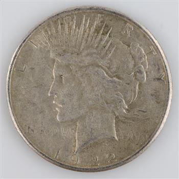 1922-S US Peace Silver Dollar