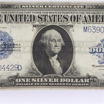 1923 Silver Certificate One Dollar Horse Blanket
