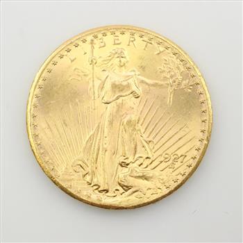 1927 St. Gaudens Double Eagle 20 Dollar Gold Coin 33.4g