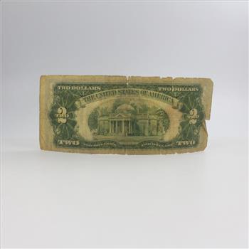 1928 E Two Dollar Bill Red Seal