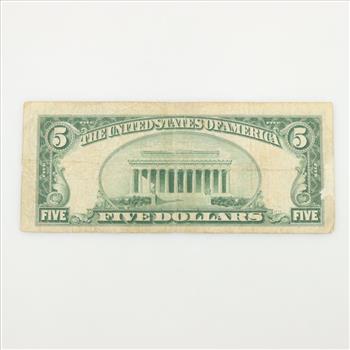 1928-C US Note $5 Dollar Bill
