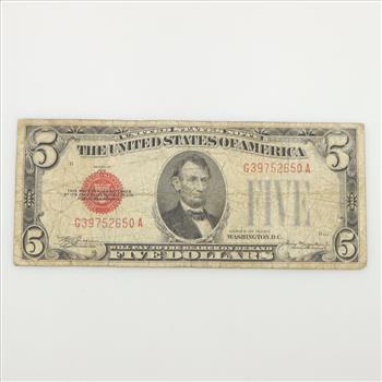 1928-C US Note $5 Dollar Bill