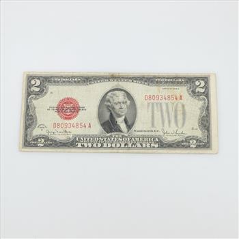 1928-G US Note 2 Dollar Bill