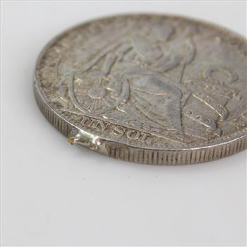 1931 Silver Peruvian 1 Sol Coin, 24.77g