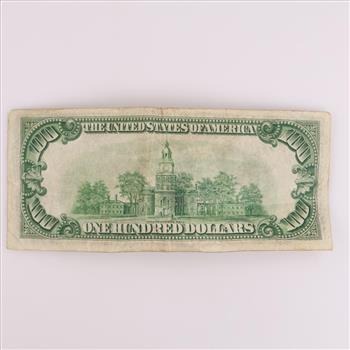 1934-A US Federal Reserve $100 Note