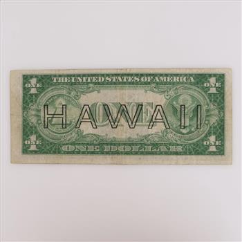 1935 A US Silver Certificate Hawaii Brown Seal 1 Dollar