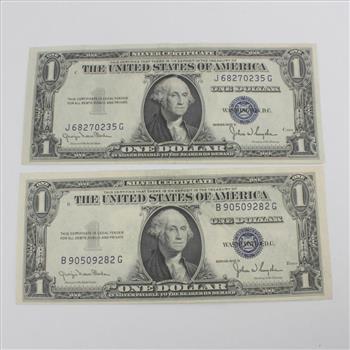 1935 D US Silver Certificate, 2 Pieces