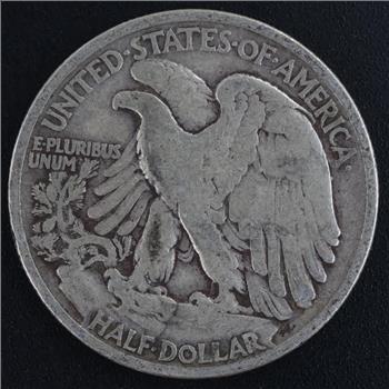 1936 US Walking Liberty Silver Half Dollar