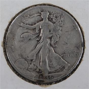 1936 Walking Liberty Silver Half Dollar