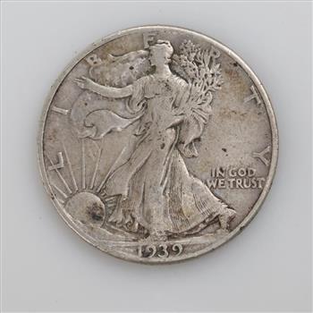 1939 Walking Liberty Silver Half Dollar