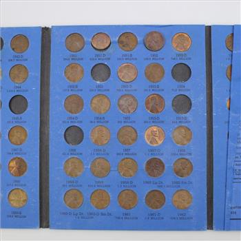 1941-1974 Lincoln Cents Collection Booklet, 70+ Coins (3 Steel)