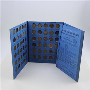 1941-1974 Lincoln Cents Collection Booklet, 70+ Coins (3 Steel)