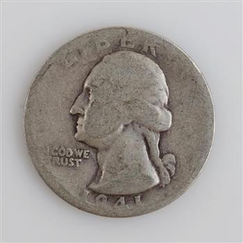 1941-D Washington Silver Quarter