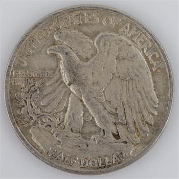 1942 US Walking Liberty Silver Half Dollar