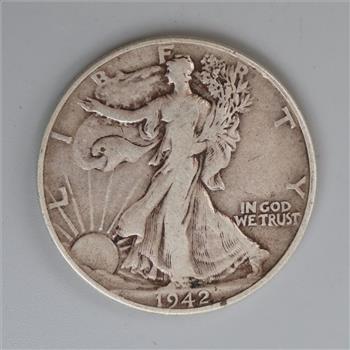 1942 Walking Liberty Silver Half Dollar