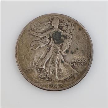 1942 Walking Liberty Silver Half Dollar