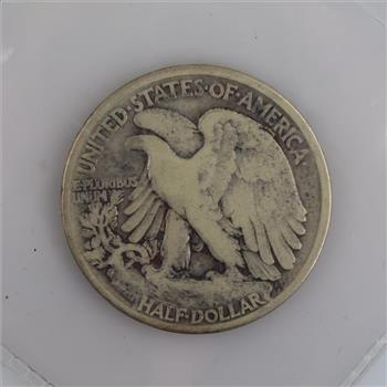 1942  Walking Liberty Silver Half Dollar - With COA