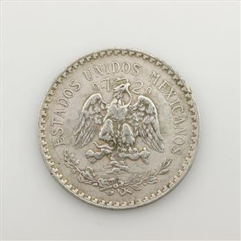 1943 Mexican Un Peso Silver Coin