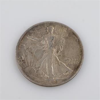 1943-S US Walking Liberty Silver Half Dollar