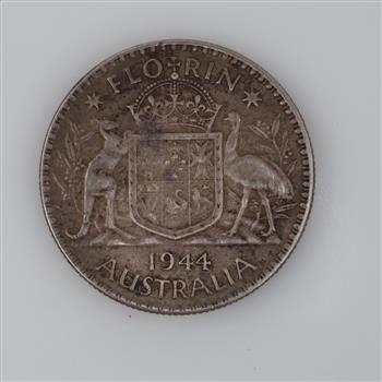 1944 Australia George VI Silver Florin