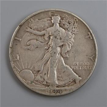 1944 US Walking Liberty Silver Half Dollar