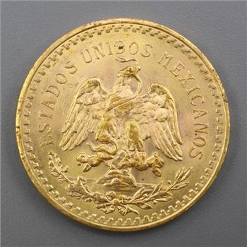 1945 Gold Mexican 50 Pesos