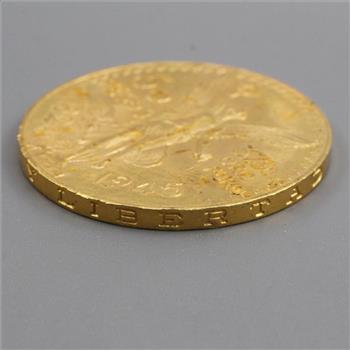 1945 Gold Mexican 50 Pesos