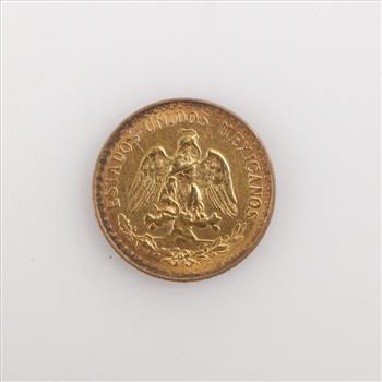 1945 Mexican 2 Peso Gold Coin