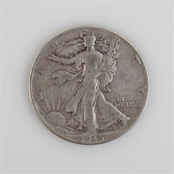 1945 Walking Liberty Silver Half Dollar