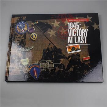 1945 WWII Victory At Last Hardbound Stamp Book