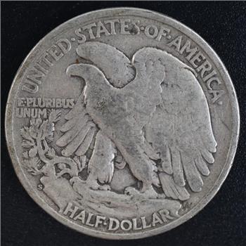 1945-S US Walking Liberty Silver Half Dollar