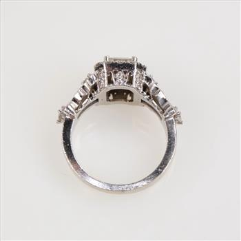 1.94cts Diamond 14kt White Gold Halo Engagement Ring