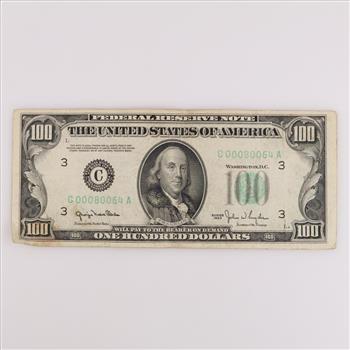 1950 US Federal Reserve $100 Note