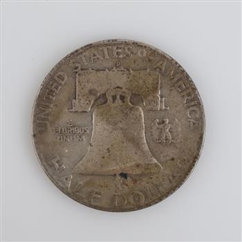 1950-D Franklin Silver Half Dollar