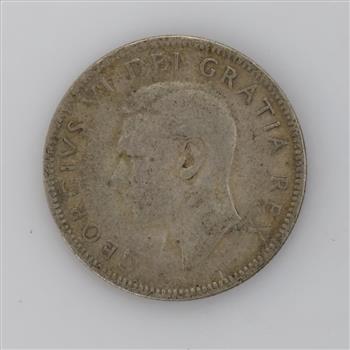 1951 Canadian Silver 25 Cents