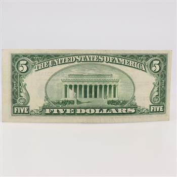 1953 Silver Certificate $5 Dollar Bill