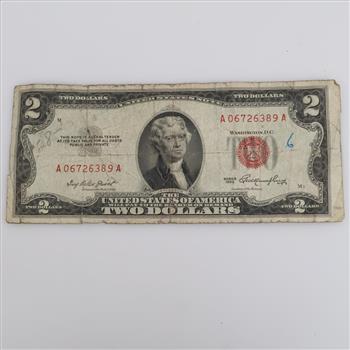 1953 US Note 2 Dollar Bill