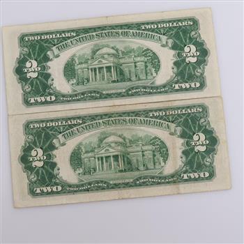 1953-A & 1953-B US Note Two Dollars, 2 Pieces